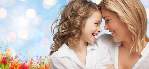 Image showing happy mother and daughter