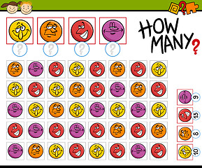 Image showing counting game cartoon illustration