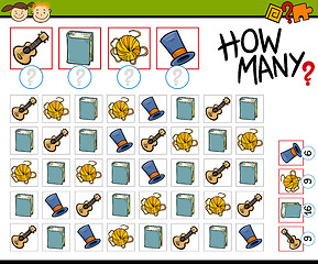 Image showing counting game cartoon illustration