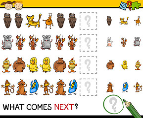 Image showing what comes next game cartoon