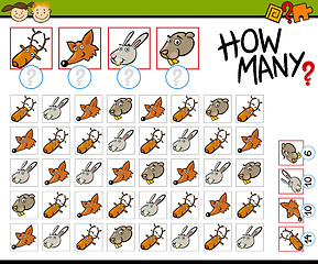Image showing counting game cartoon illustration