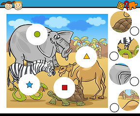 Image showing match pieces game cartoon