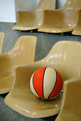 Image showing Chairs with basketball