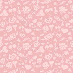 Image showing Sweet Pink Valentine Pattern