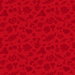 Image showing Sweet Red Valentine Pattern