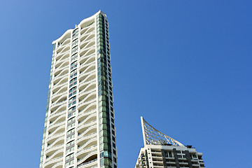 Image showing Sky scrapper in clear sky