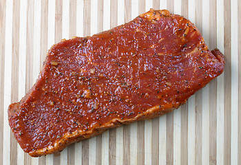 Image showing marinated steak