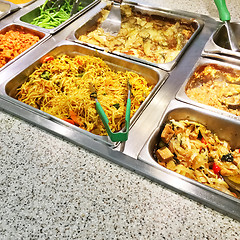 Image showing Catering buffet with vegetarian food