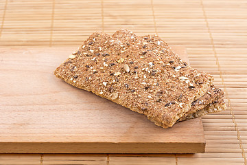 Image showing Crispbread with seeds.