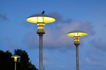 Image showing Street lamps