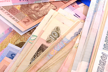 Image showing european money, ukrainian money