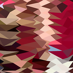 Image showing Vermillion Abstract Low Polygon Background