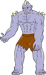 Image showing Goblin Monster Horn Cartoon