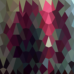 Image showing Burgundy Abstract Low Polygon Background