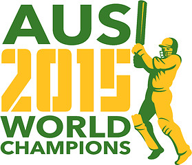 Image showing Australia AUS Cricket 2015 World Champions 