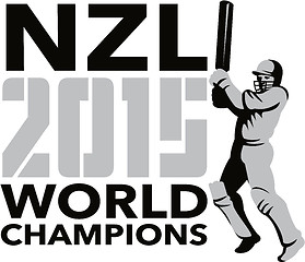 Image showing New Zealand NZ Cricket 2015 World Champions