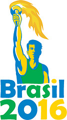 Image showing Brasil 2016 Summer Games Athlete Torch