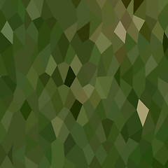 Image showing Jungle Green Abstract Low Polygon Background