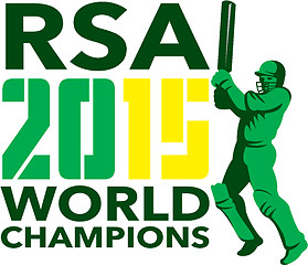 Image showing South Africa SA Cricket 2015 World Champions