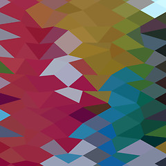Image showing Maroon Abstract Low Polygon Background