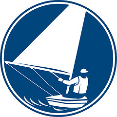 Image showing Sailing Yachting Circle Icon