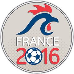 Image showing France 2016 Football  Europe Championships Circle