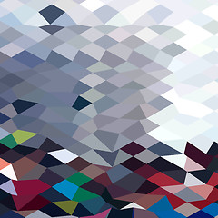 Image showing Tidal Wave Abstract Low Polygon Background
