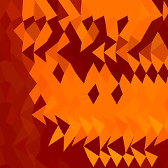 Image showing Red Lava Abstract Low Polygon Background