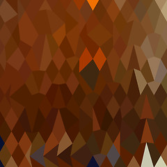 Image showing Brown Forest Abstract Low Polygon Background