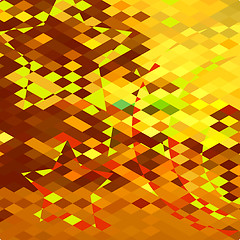 Image showing Autumnal Forest Abstract Low Polygon Background