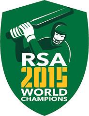 Image showing South Africa Cricket 2015 World Champions Shield