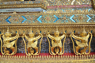 Image showing Garuda in Wat Phra Kaew Grand Palace of Thailand