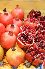 Image showing Ruby-red pomegranate