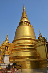 Image showing Golden pagoda in Grand Palace, Bangkok, Thailand