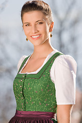 Image showing Portrait of a Bavarian girl