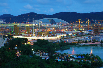 Image showing View of large construction site