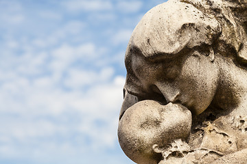 Image showing Old cemetery statue