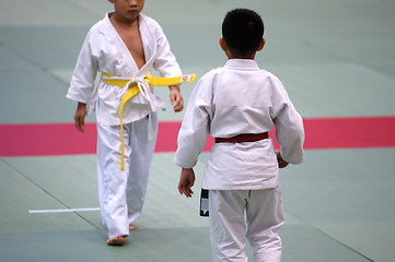 Image showing Karate kids