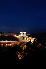 Image showing Night of bridge