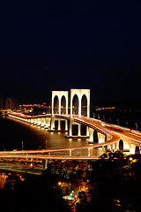 Image showing Night of bridge