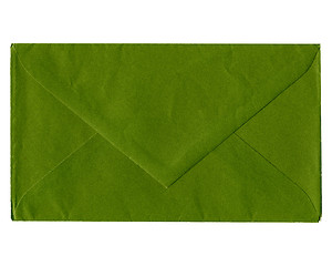 Image showing Green envelope isolated