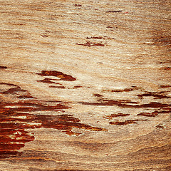 Image showing cracked lacquered wooden board