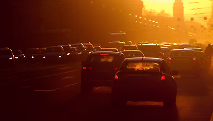 Image showing Traffic jam