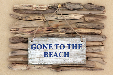 Image showing Gone to the Beach