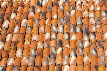 Image showing Old roof tiles