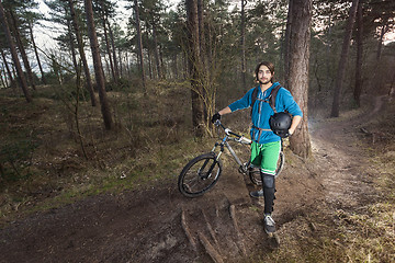 Image showing ATB cyclist in the woods