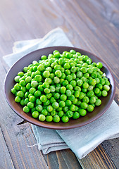 Image showing green peas