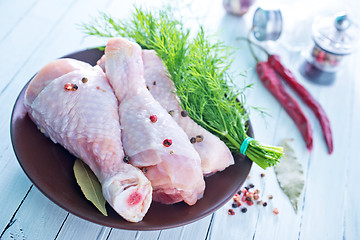 Image showing raw chicken legs