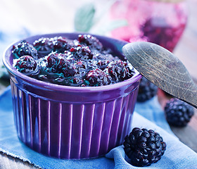 Image showing blackberry jam