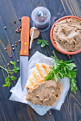 Image showing pate and bread